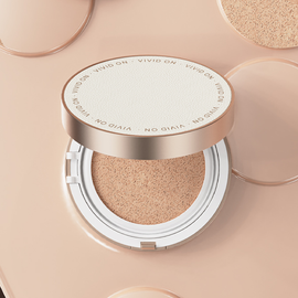 Vivid On Cover Layering Change Cushion  13g _ Makeup Base and Fixer, Long Lasting Moisturizing Brightening Cushion Foundation Glow with UV Protection_ Made in KOREA